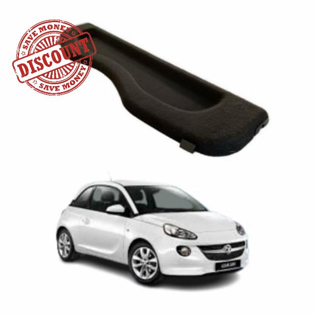 Car Parcel Shelf - Compatible with Vauxhall Adam (2012-2019) | Sturdy Boot Cover with Clips for Extra Storage | Space Saving Car Accessories | Black