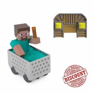 Mattel Minecraft Minecart RC with Steve
