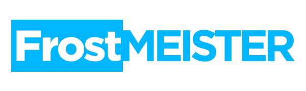 Text reads: 'FrostMEISTER' in white letters on blue background. Brand logo or product name display for what appears to be a frost or refrigeration-related product or service.