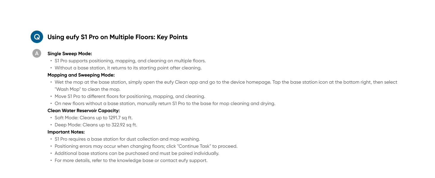 Technical documentation page showing detailed text instructions and bullet points, appears to be a product manual or guide.