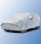 Kayme Car Cover Waterproof Breathable Large, Full Car Cover for Saloon Sun Dust Protection Outdoo...