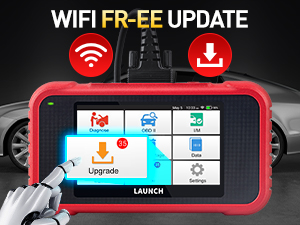 Printer and handheld device for sharing and printing diagnosis reports. Interface shows options for sharing, printing, and wireless connectivity.
