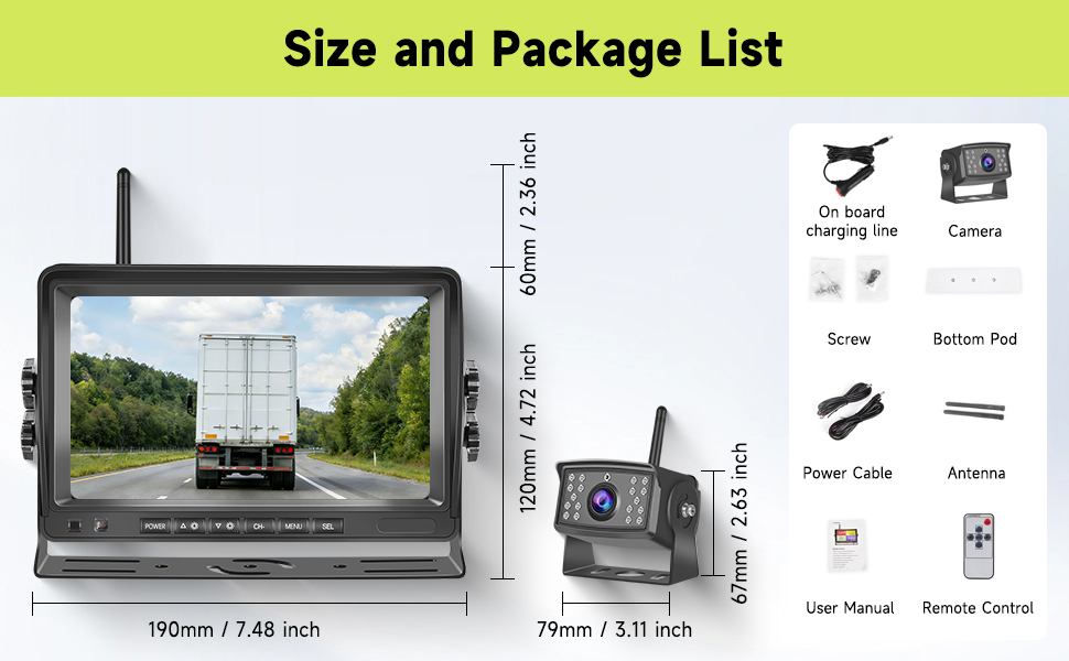 Text includes 'TF Card', 'Sunshade Design', '360° Angles', 'Recording Video'. Product display showing features of what appears to be a vehicle camera system with various viewing angles and capabilities.