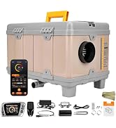Sunster 8KW Diesel Air Heater, 12/24V All-in-one Diesel Heater with AC 110-240V Power Adapter, Bl...