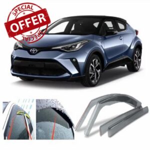 4x Wind Deflectors for Toyota C-HR 2016 2017 2018 2019 2020 2021 2022 Weather Shields/Sun Visors/Rain Guards