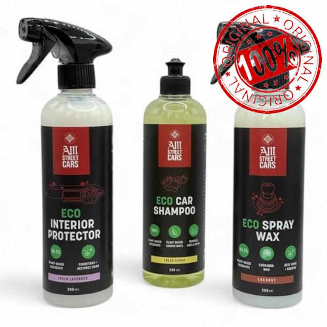 AM Street Cars Detailing Collection - Car Cleaning Kit Includes Eco Car Shampoo