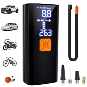 20000mAh and 150PSI Cordless Air Pump with Digital LCD Pressure Gauge One Click Electric Tyre Inflator for Car