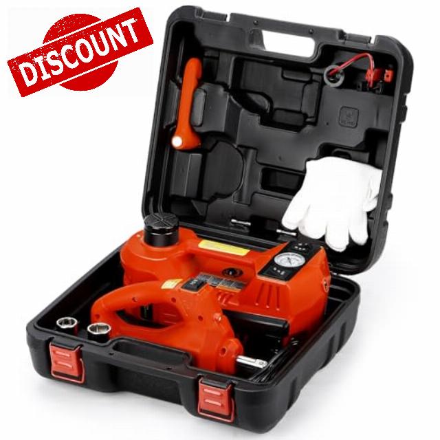 Panana Hydraulic Trolley Floor Jack Car Jack Kit 5Ton DC 12V Electric Hydraulic Car Jack Lift 11023 LBS