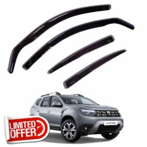 Team HEKO Wind Deflectors for Dacia Duster 2018+ Front and Rear Set of Window Deflectors