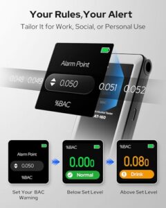 Alcohol Breathalyzer Tester with LCD Digital Display