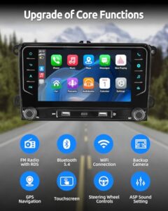 7-Inch Car Radio Display with Bluetooth