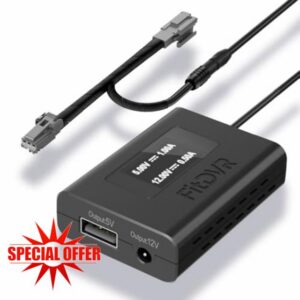 Power Adapter For Dash Camera (3 Pin) Ford Ranger 2019-2023 And Escape 2013-2020 With Rearview Mirror Auto Dimming