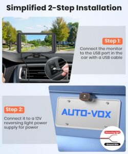 1080P Rear View Camera with 4.5" Monitor