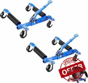 2 PCS Car Wheel Dolly with Tire Jack