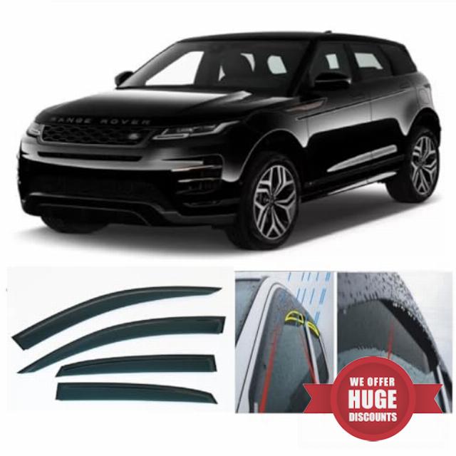 4x Rain Guards Wind Deflectors for Range Rover EVOQUE (L551) 2019 2020 2021 2022 2023 2024 2025 2026 Weather Shields Sun Visors
