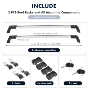Adjustable Crossbars with Locks