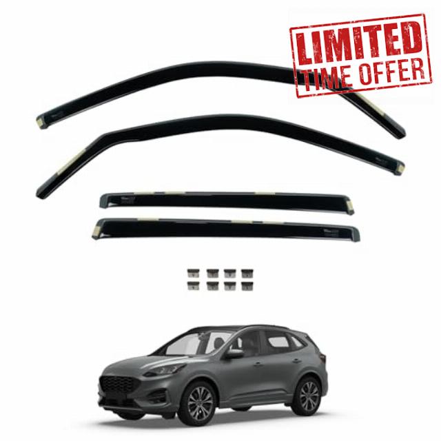 Van Demon Team HEKO Wind Deflectors for Ford Kuga 2019+ Front and Rear Set of Window Deflectors