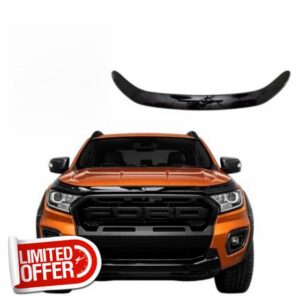Heavy Duty Bonnet Guard Bug Deflector for Ford Ranger T7 T8 2015-2022 - ABS Plastic Bug Guard Wind Deflector - Stone Chip Window Protector - Compatible with Ford Ranger T7 T8 2015-2022