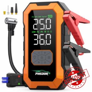 8000A Jump Starter Power Pack with Air Compressor