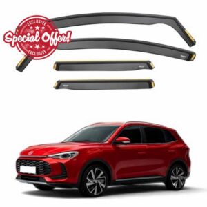 ISPEED Wind Deflectors For MG ZS MK2 2024-2026 5-Door SUV 4pc Set | Keep Your Car Ventilated In Rain & Wind