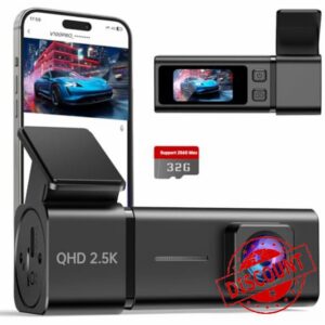 Dash Cam 2.5K WiFi Dash Camera for Cars