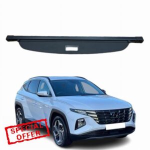 Car Parcel Shelf - Compatible with Hyundai Tucson MK4 2021-2025 | Sturdy Retractablle Boot Cover for Extra Storage | Space Saving Car Accessories | Black | TCC Parcel Shelf Direc
