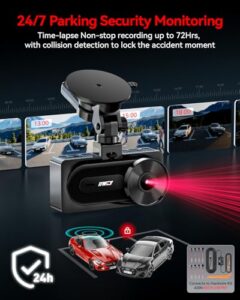 Dash Camera for Cars with 24/7 Parking Mode