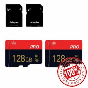 2 Pack 128GB Micro Sd Card Class 10 TF Card with Adapte