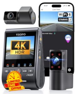 VIOFO A329S 4K 3 Channel Dash Cam