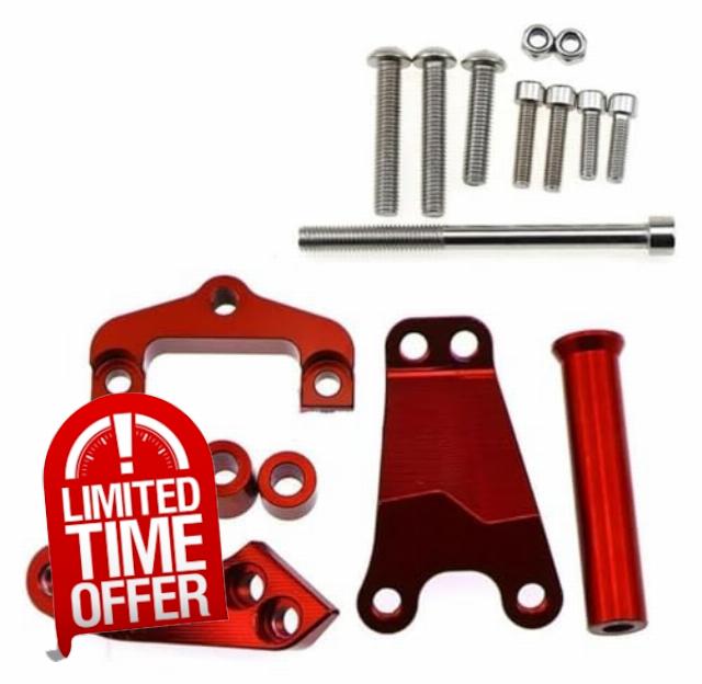 Steering Damper For ER-6N ER6N 2013-2016 Stabilizer Damper Motorcycle Adjustable Stabilizer Steering Damper With Bracket Mount Motorcycle(Bracket 4)