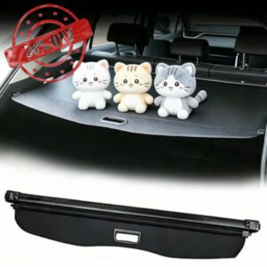 Retractable Trunk Cargo Shade for Genesis GV60 2021-2025 | Trunk Cargo Cover & Luggage Security Shade | Black Canvas