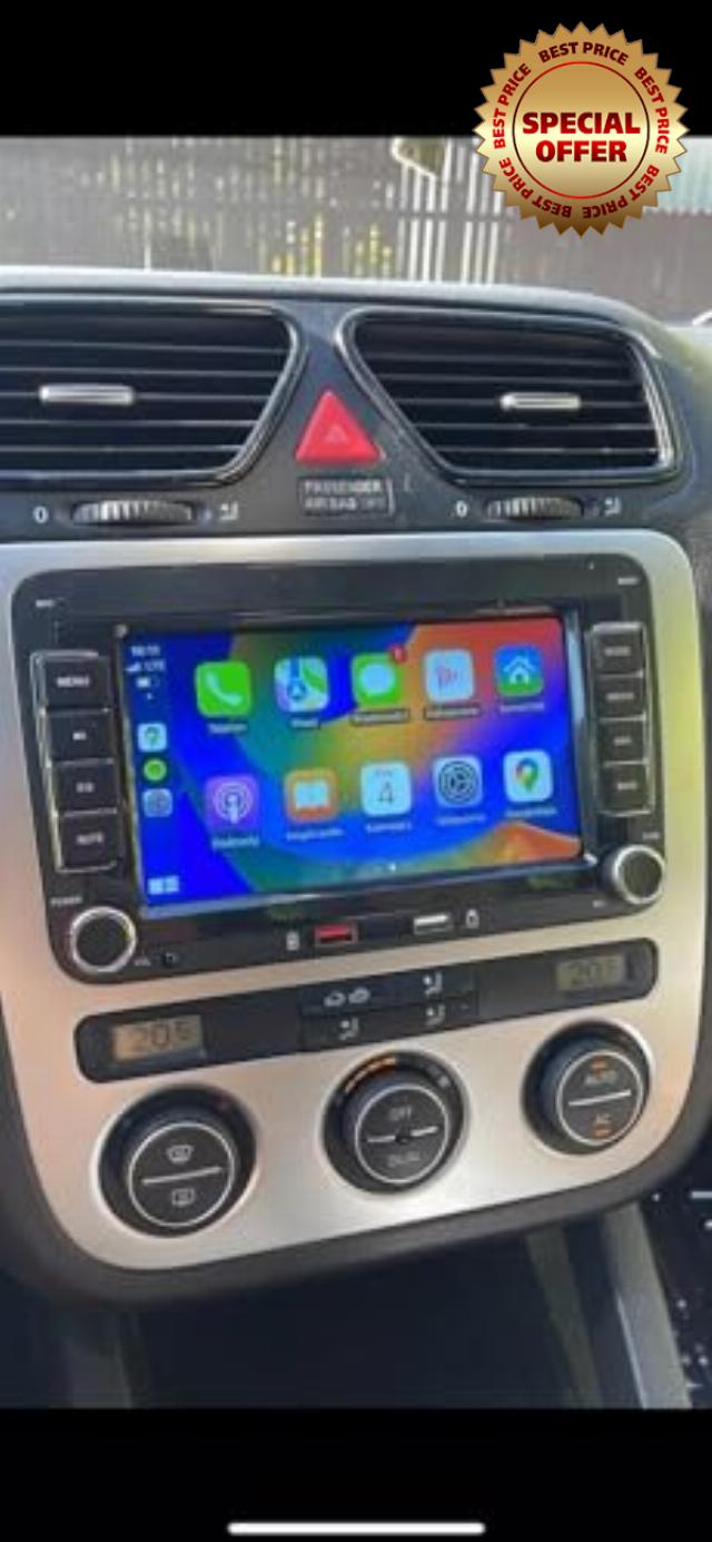 VW Stereo for Volkswagen MK5 MK6 Golf Polo Carplay Double Din 64GB+4GB