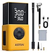 AstroAI Car Tyre Inflator Air Compressor 12V DC, 150 PSI Digital Tyre Pump with Pressure Gauge, L...