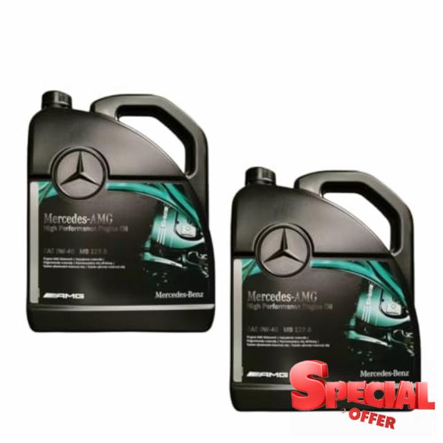 Mercedes-Benz Genuine AMG 0W40 Engine Oil 10L High Performance Synthetic Motor Oil OEM MB 229.5 Specification Superior Protection Efficiency & Reliability A000989650813FCCK