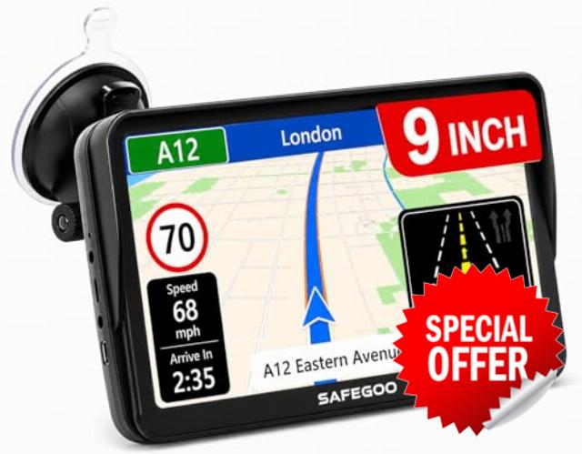 9 Inch GPS Sat Nav for Car