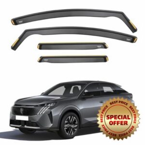 ISPEED Wind Deflectors For Peugeot 3008 MK3 2024-2026 5-Door SUV 4pc Set | Keep Your Car Ventilated In Rain & Wind