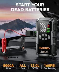 12V Car Battery Booster Jump Starter (All Gas 12L Diesel)