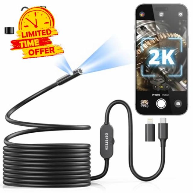 DEPSTECH 2K Endoscope Inspection Camera