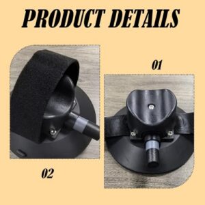 Tool-Free Install & Protective Rubber Base