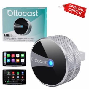 Ottocast Mini Tube 2026 Version Wireless CarPlay & Android Auto Adapter