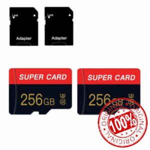 256GB Micro SD Card Class 10 Memory Cards with Adapter Class 10 High Speed Mini SD Card for Smartphones/Camera/Tablet 2-Pack