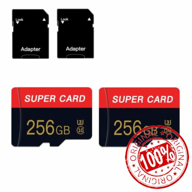 256GB Micro SD Card Class 10 Memory Cards with Adapter Class 10 High Speed Mini SD Card for Smartphones/Camera/Tablet 2-Pack
