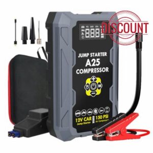 5000A Jump Starter Power Pack with 150PSI Air Compressor