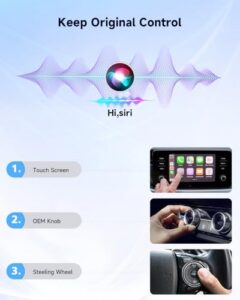 Fit for Cars from 2016 & iPhone iOS 10+ (Only for iPhone) Slive