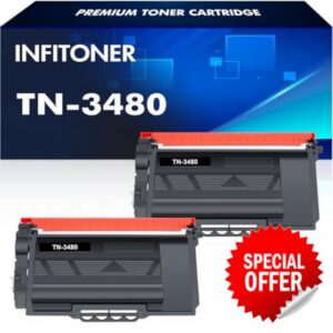 TN3480 HL-L5100DN Toner Cartridge for Brother TN3480 TN-3480 Toner Cartridge for HL-L5100DN MFC-L5750DW MFC-L5700DW HL-L5200DW HL-L6400DW DCP-L5500DN MFC-L6800DW Printer Toner (Black