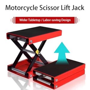 500KG Heavy Duty Motorbike Motorcycle Table Bench Workshop Scissor Lift Jack Stand Paddock