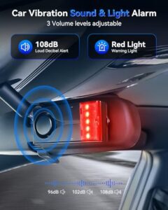 Car Anti-Theft Vibration Sensor Alarm & Red Light
