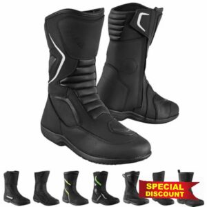Men’s Genuine Leather Touring Motorcycle Boots CE Approved