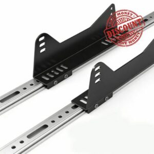 Side Mounting Bracket for Bucket Race Seat with Sliding Track for Adjustable Positioning and Rustproof Bucket Race Seat Mount Bracke
