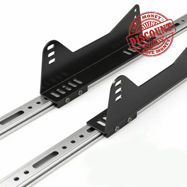 Side Mounting Bracket for Bucket Race Seat with Sliding Track for Adjustable Positioning and Rustproof Bucket Race Seat Mount Bracke
